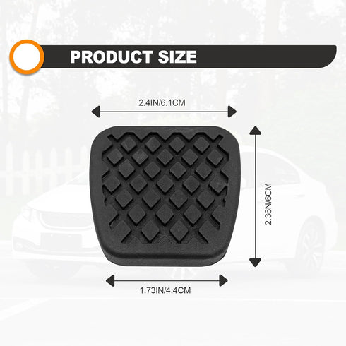 2 Pcs Rubber Brake Clutch Pedal Cover, Compatible with Honda Civic, Replacements 46545-SA5-000, 46545 SA5 000, 46545SA5000, Pedal Pad Cover...