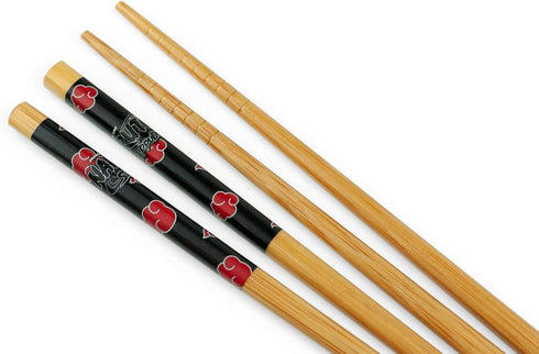 Naruto Shippuden Akatsuki Wooden chopsticks | Naruto Chopstick Set Of 2 | Anime Stuff | Kitchen Deco | Anime Wood Chopsticks | Official Licensed B...
