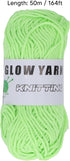 164ft Luminous Chunky Yarn, Glow in The Dark Yarn DIY Weave Glow Yarn Polyester Luminous Knitted Yarn Hand Knitted Luminous Yarn Novel Functional ...