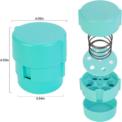 Cherry Pitter - Portable Cherry Pitter Corer Tool, Pits up to 6 Cherries at Once, Dishwasher Safe, ABS Construction, Blue...