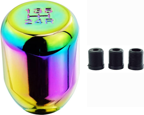 Abfer Weighted Shift Knob 5 Speed Shifter Knobs Car Gear Stick Handle Shifting Lever Fit Most Manual Vehicle, Multicolor...
