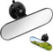 1 PC Car Interior Rearview Mirror, 8.66" x 2.55" Strong Adhesive Suction Cup HD Windshield Rear Flat Glass Mirror, Decorative Modification Accesso...