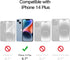 JETech Privacy Screen Protector for iPhone 14 Plus 6.7-Inch, Anti Spy Tempered Glass Film, 2-Pack......