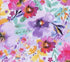 Bright Watercolor Wildflower Floral Calico Cotton Fabric by The Yard - Precut Cotton Fabric - One Yard...