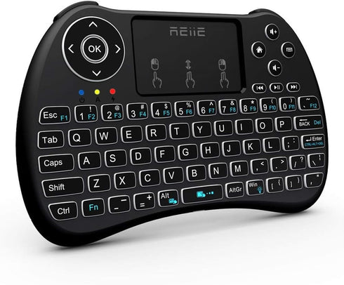 (Backlit Version) H9+ Mini Keyboard,2.4GHz Wireless Mini Handheld Smart TV Remote Keyboard with Touchpad for PC,Raspberry Pi 2, Pad, Smart TV, And...