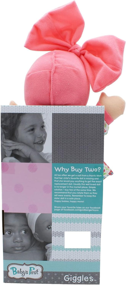 Baby's First Giggles Baby Doll Toy with Floral Top, Plastic, Washable Surface, Life-Like' Feel, for All Ages...
