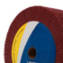 6inch Non-Woven Abrasive Grinding Flap Wheel Nylon Fiber Wheel Scouring Buffing Pad for Rotary Tool 2inch Thickness 240 Grit Red...