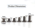 90 Sets Black Chicago Screw Leather Assorted Kit ?6 Sizes of Screw Rivets for Leather Rivet ?for DIY Leather Craft and Bookbinding (M5 X 4, 5, 6, ...