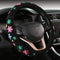 Embroidery Cute Steering Wheel Covers,DeepFloral Stitched,Hand-Grip,Universal Fit Most Cars SUV,Colorful (FXP-HUA02)...