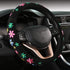 Embroidery Cute Steering Wheel Covers,DeepFloral Stitched,Hand-Grip,Universal Fit Most Cars SUV,Colorful (FXP-HUA02)...