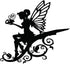 Fairy Garden Art, Yard Flower Fairy Metal Decor, Silhouette Sculpture Backyard Hanging Tree, Ornaments for Outdoor Garden Home Yard Lawn, Branch D...