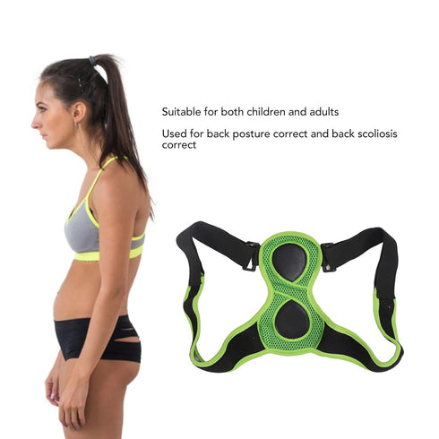 YUYTE Back Posture Correct Brace, 8 Shaped Adjust Straps Hunchback Prevention Back Straightener, Adjustable & Breathable for Bad Posture, Slumping...