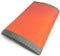Trifold Wallet w/Inside ID. Hook n Loop Closure. Made in USA (Bright Orange w/Foliage Trim)...