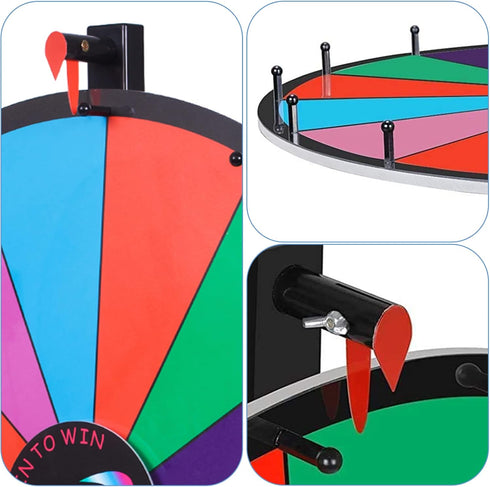 Prize Wheel Pegs & Red Pointer Replacement Kit Spinning Wheel Replacement for Trade Show Carnival Party Pub...