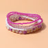 6 Sets Stackable Multi Layer Bohemian Bead Bracelet Layered Stretch Bangles Bracelets Colorful Jewelry...