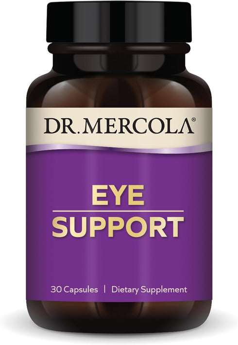 Dr. Mercola Eye Support - Supports Eye & Vision Health - with Lutein, Zeaxanthin, Organic Astaxanthin & Black Currant - Non-GMO, Gluten-Free & Soy...