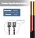 Trail Camera Power Cord,5.5x2.1mm DC External Power Cable,5.5x2.1mm DC Plug Compatible,Connection with Portable Power Banks,Solar Panels, Game/Doo...
