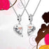Mother Daughter Son Sisters Best Friends Bestie Rose Gold Heart Puzzle Dangle Birthday Charms Compatible with Pandora Bracelet...