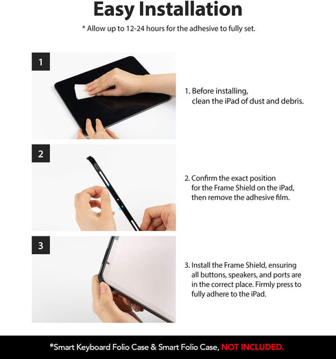 Ringke Frame Shield Compatible with iPad Pro 11 inch (2020, 2018 Released Ver.) - Matte Black...