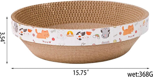 Durable Cardboard Cat Scratcher (Wave Shaped)...