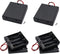 4Pcs AA Battery Holder with Leads Wires ON/Off Switch and Screw Cap Case Back Cover Connection 4 Slots x 1.5V Battery Spring Clip Storage Box (4-P...