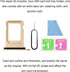 ASDAWN Replacement for iPhone 13 Pro Max SIM Card Slot Tray Holder Compatible with iPhone 13 Pro SIM Card Tray Slot Waterproof Rubber Ring and SIM...