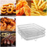 8 inch Air Fryer Accessories? Square Air Fryer Rack, Air Fryer Three Stackable Racks for Gowise Phillips USA Cozyna Ninjia Airfryer,Air Fryer Rack...