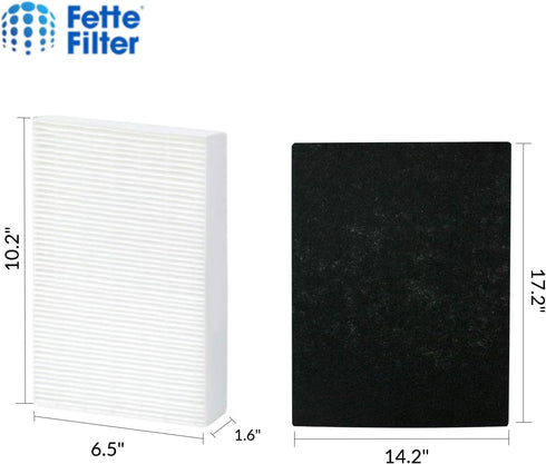 Fette Filter - HEPA Air Purifier Set, 3 HEPA + 4 Pre-Filters, Compatible with Honeywell HPA300, HPA304, HPA8350 & More...