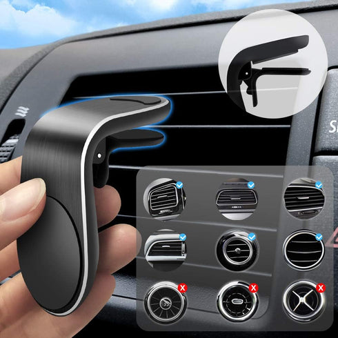 Magnetic Phone Car Mount Air Vent Phone Car Mount Universal Car Cellphone Holder Strong Magnetic Mount for Any Smartphone 2 Pack......