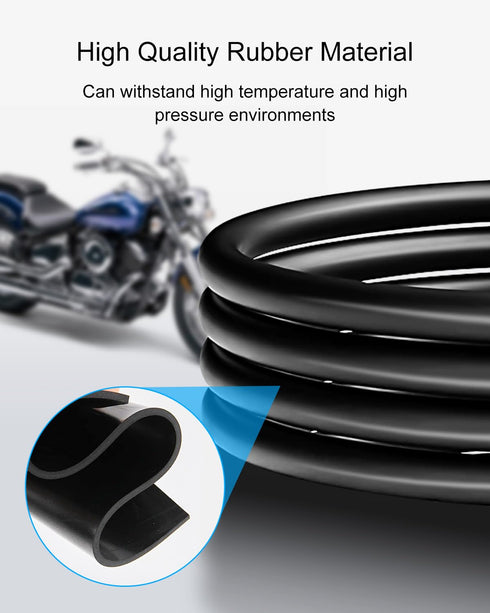 4 Pcs Engine Valve Cover Gasket O-rings Seal Fit for Yamaha XVS 1100 XT600 XVS 650 XVS650 SRX600 TT 600650 Replace 93210-62446-00...