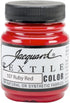 Jacquard Fabric Paint 2.25 Oz Ruby Red for Clothes, Furniture Upholstery, Shoes or Tote Bags...
