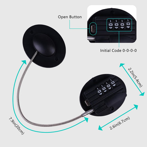 Baby Proofing Refrigerator Lock Combination, Easy Install No Tool Need or Drill Cabinet Drawer Lock with Strong Sticky Adhesive Pad, No Key Needed...