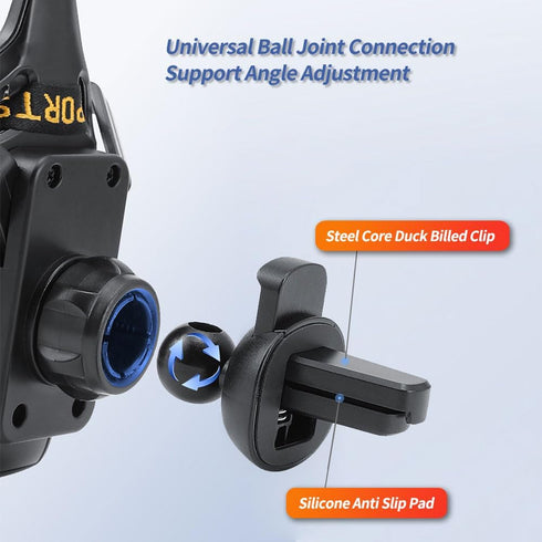 Mobile Phone Bracket for Car Vent, Racer Seat Style Universal Cell Phone Holder for iPhone and Android Phones, Smartphone Support Automobile Acces...