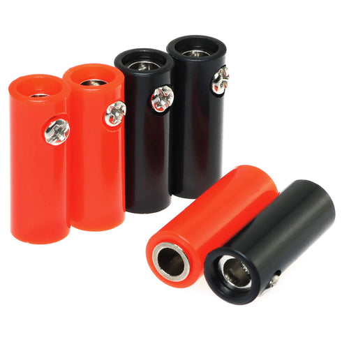 E-outstanding Banana Jack Connector 6PCS 4mm Banana Female Socket Speaker Cable Connector Adapter Black Red...