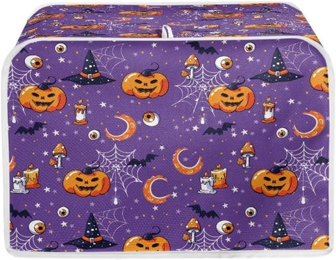 Halloween Pumpkins 2 slice Toaster Cover Small Appliance Toaster Dust Cover,Dustproof Fingerprint Protectors,Universal Size Toaster Cover...