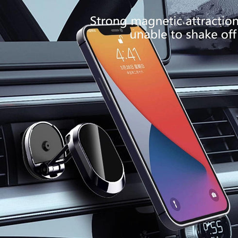 Magnetic mobile phone bracket, foldable and adjustable rubidium magnetic strong magnetic mobile phone bracket, rotatable mobile phone navigation b...