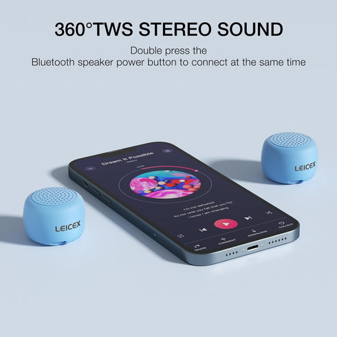 Tiny Bluetooth Speaker, Travel Small Speakers Bluetooth Wireless Pillow Perfect for Travel Outdoor Sound (Blue)...