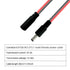 DC5.5x2.1mm, Barrel Connector, Pigtail DC Power Connector, 1V-36V Power Adapter 0.8 Flat Thick and Thickened (1ft-3 Pair Pack)...