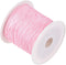 Nylon Knotting Cord, 0.6mm Dia 50 Yards 45m Length, Nylon Soft Smooth Beading Thread Light Pink - (Applications: for DIY Craft Red)...
