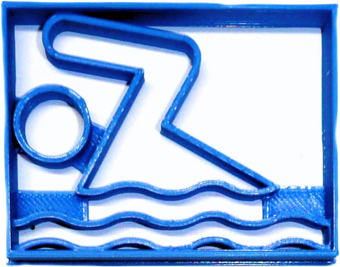 SWIMMING SYMBOL SCHOOL POOL WATER SWIM SPORT ATHLETICS COOKIE CUTTER MADE IN USA PR2498...