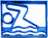 SWIMMING SYMBOL SCHOOL POOL WATER SWIM SPORT ATHLETICS COOKIE CUTTER MADE IN USA PR2498...