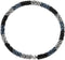 COOLSTEELANDBEYOND Statement Necklace Silver Blue Black Beads Crystal Braided Chain Choker Collar Magnetic Clasp...