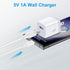 USB Charger Block,5V 1A Wall Charger,2 Pack USB Power Brick Charging Box Cube Compatible with iPhone 15/14/13/12/11/XR/XS/8 Plus/SE,Samsung Galaxy...