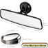 Anti-Glare Universal Rear View Mirrors - with Adjustable Large Suction Cup, Come with 2 pcs 360° Wide Blind Spot Mirrors with ABS Housing for Cars...