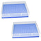 96 Positions PCR Tube Rack for 0.2ml microcentrifuge Tubes(Blue)...