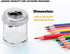 Manual Pencil Sharpener Double Holes Duty Metal Sharp Blade Jumbo Crayon XL Sharpener with Large Round Catches Sharpening Regular Pencils HB Graph...
