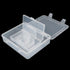 7 Pieces Mixed Sizes Rectangular Empty Mini Clear Plastic Organizer Storage Box Containers with Hinged Lids for Small Items and Other Craft Projec...