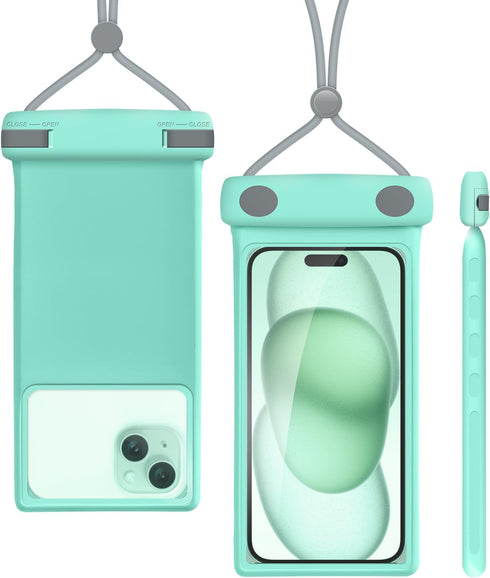 Universal Waterproof Phone Pouch with Lanyard Cell Phone IP8X Diving Outdoor Beach Floating Underwater 7.0" Lovely Phone Case Dry Bag 3D Seamless ...