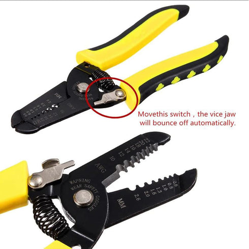 7-inch 10-22 AWG Wire Stripper/Wire Crimping Tool, Wire Cutter, Wire Crimper, Cable Stripper, Wiring Tools and Multi-Function Hand Tool...