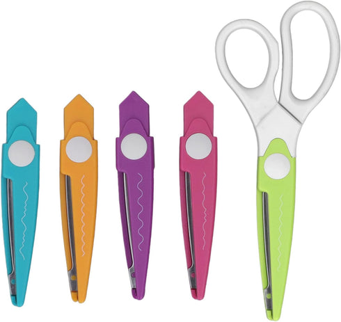 TOPINCN Scrapbook Scissors Craft Scissors Decorative Edge, Crafting Scissors for Teacher Student Supplies Scissors Cutting Tools...